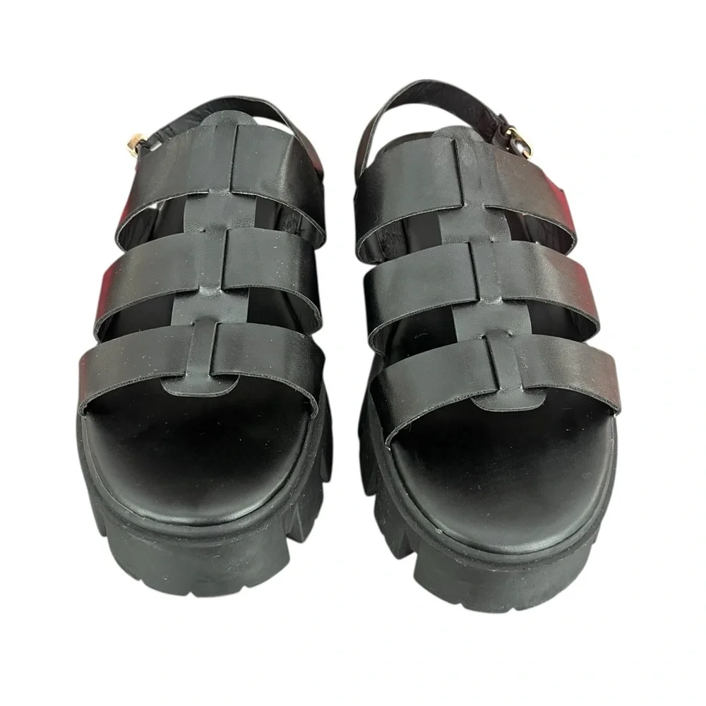 GBG Los Angeles black chunky Platform sandal grunge punk minimalist 
Size 9M - Picture 3 of 8